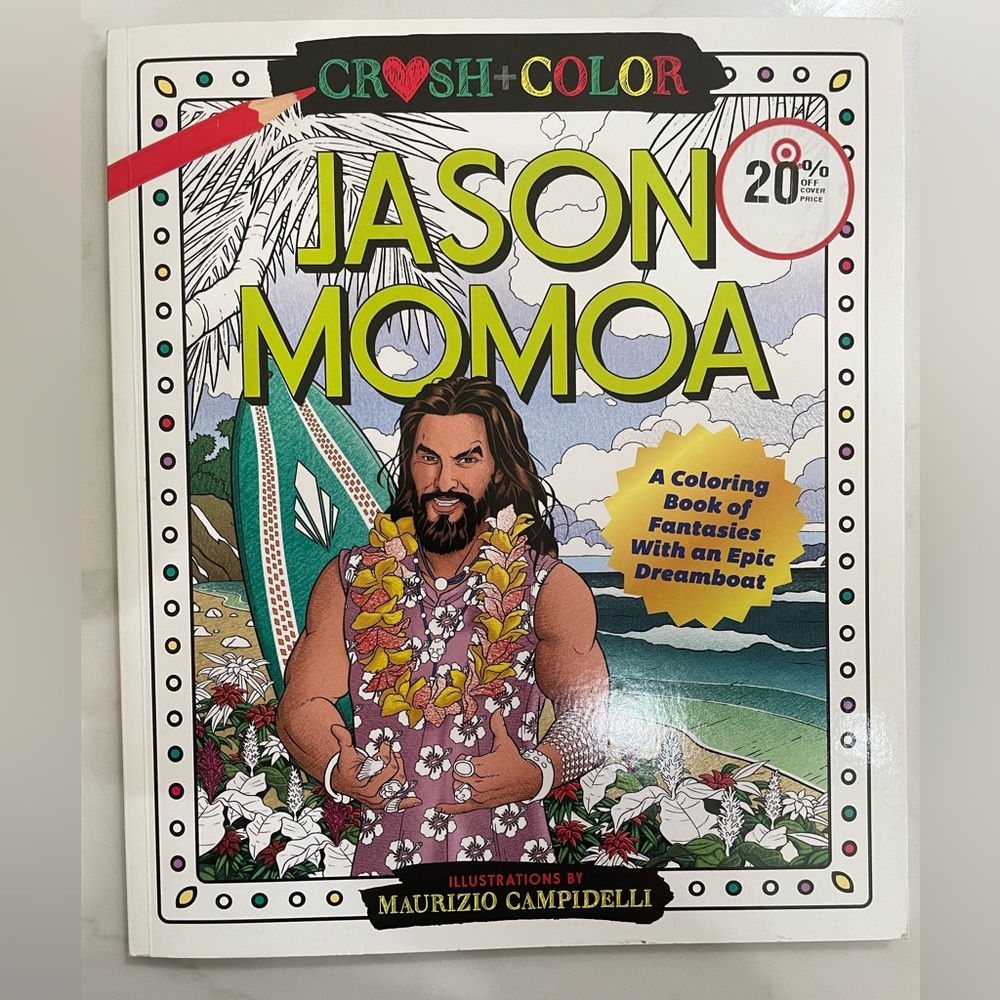 Jason Momoa coloring book